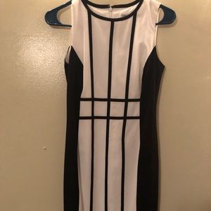 Black and white Calvin Klein dress